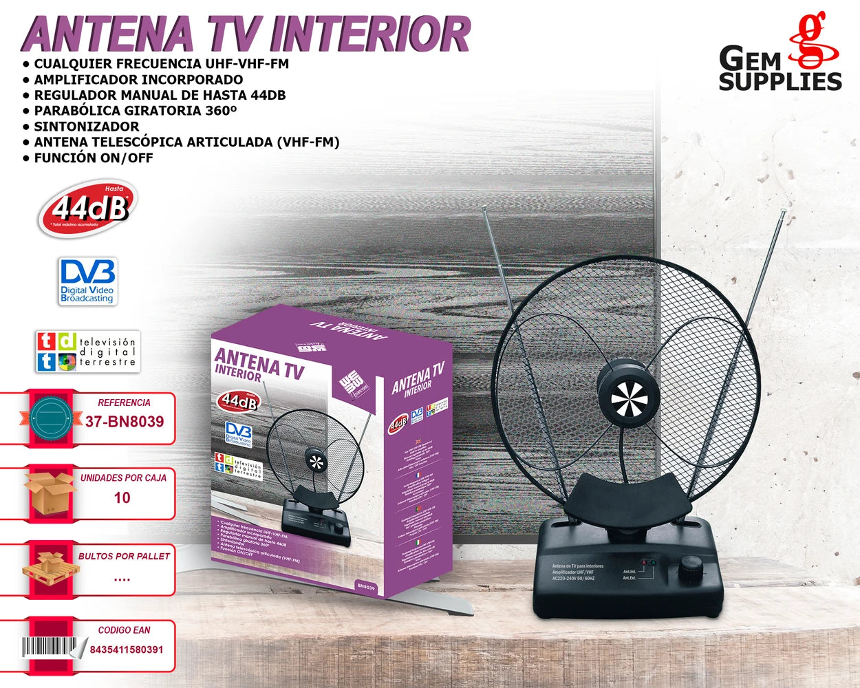 ANTENA TV INTERIORES BN8039